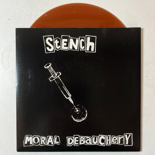 USED VINYL: Stench “Moral Debauchery” 7" EP (Brown Vinyl)