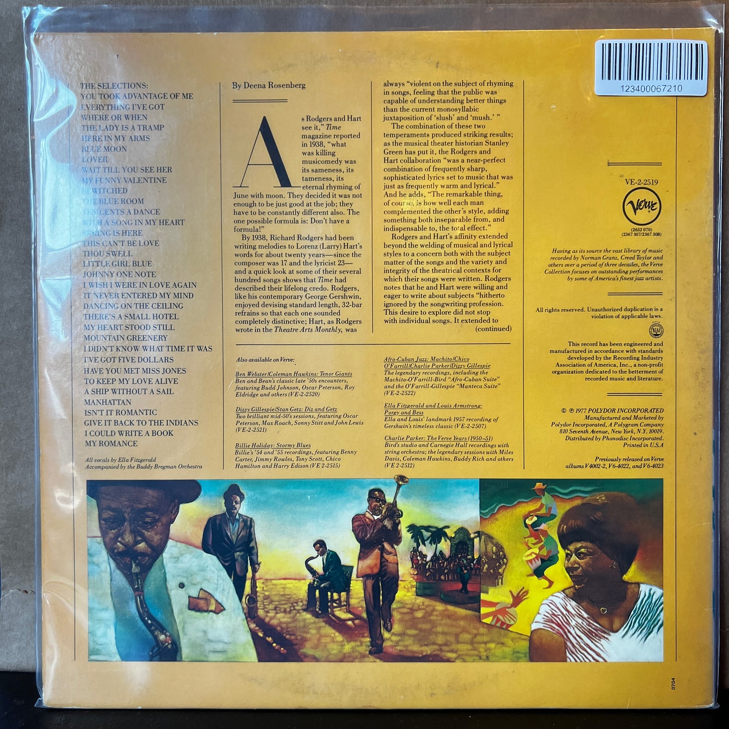 Used Vinyl: Ella Fitzgerald ‎"The Rodgers And Hart Songbook" 2xLP