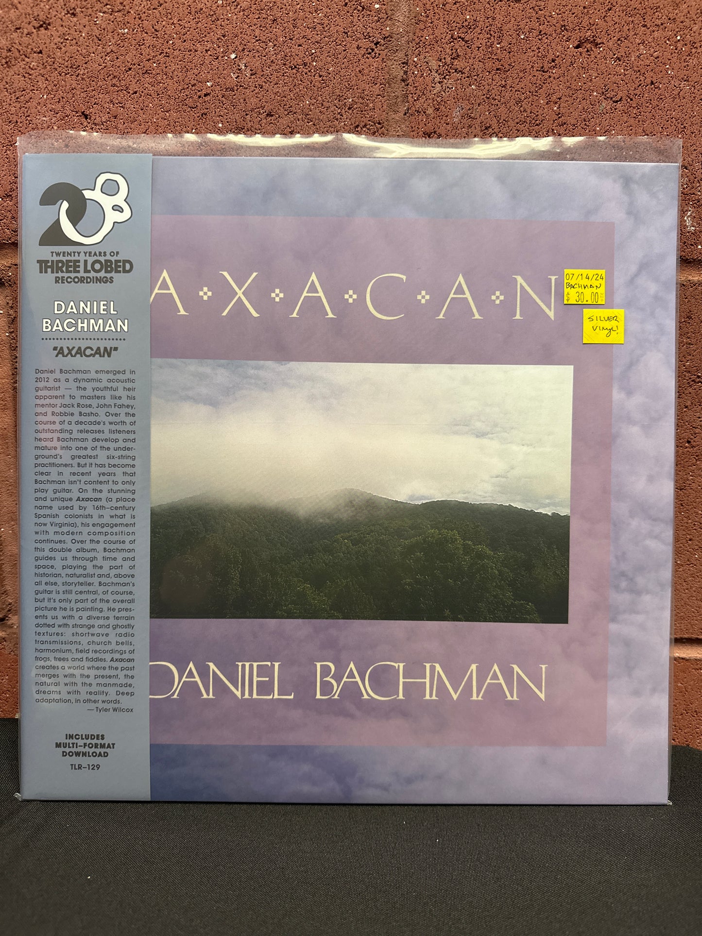 Used Vinyl:  Daniel Bachman ”Axacan” 2xLP (Silver vinyl)