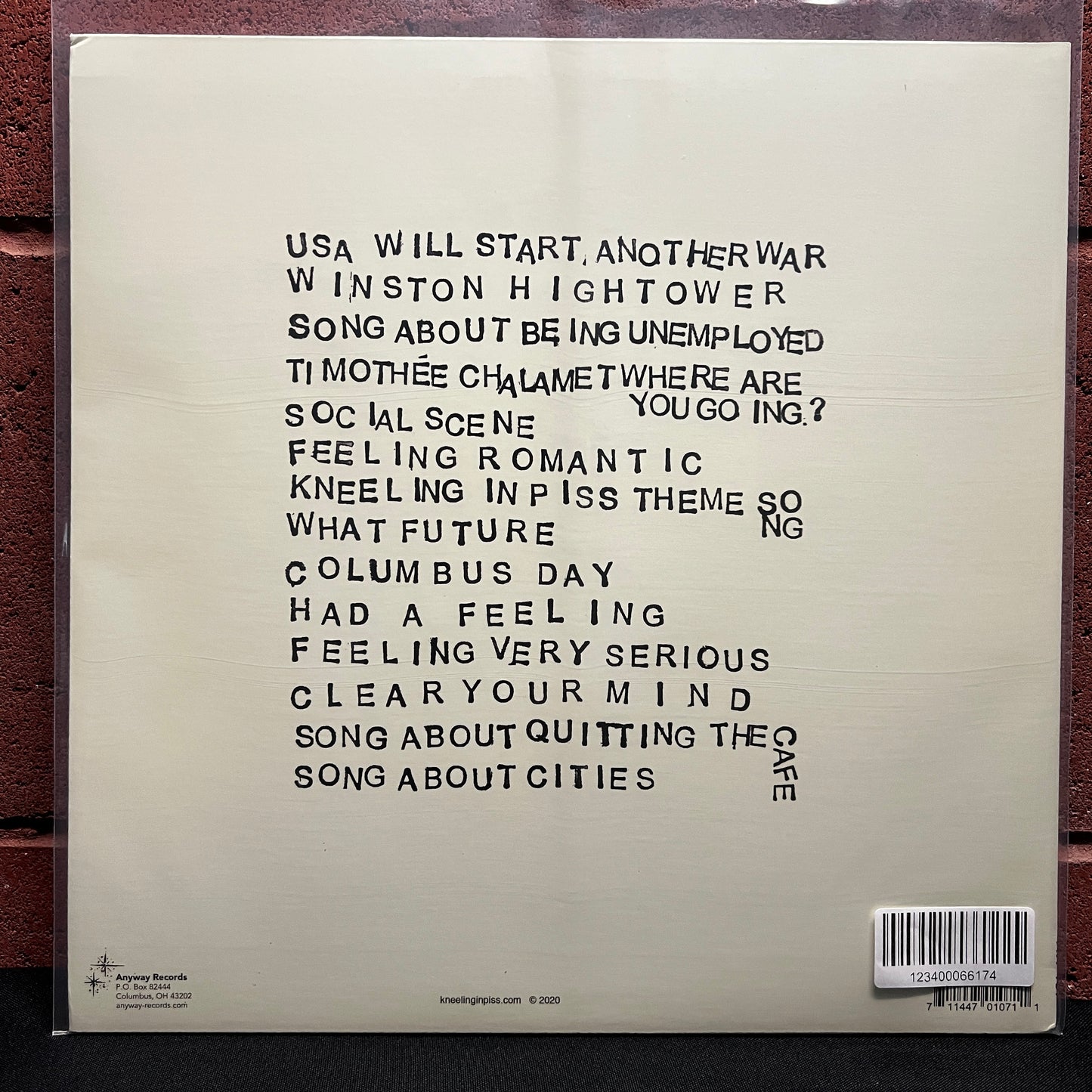 Used Vinyl: Kneeling In Piss "Tour De Force" LP (2020 Press)