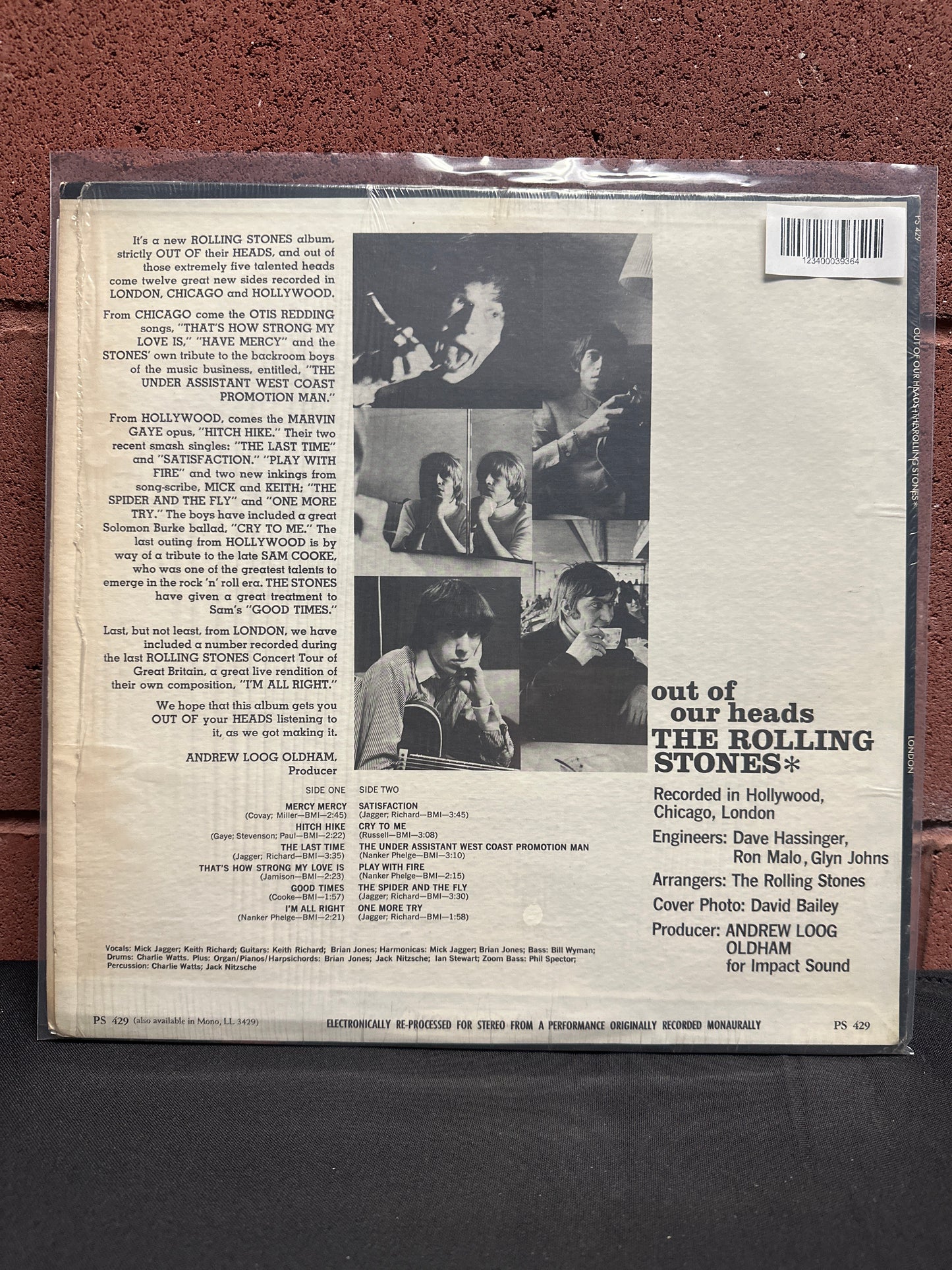 Used Vinyl:  The Rolling Stones ”Out Of Our Heads” LP