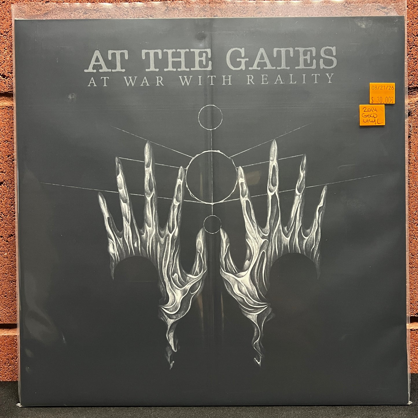 Used Vinyl: At The Gates "At War With Reality" LP (2014 Press - Gold Vinyl)