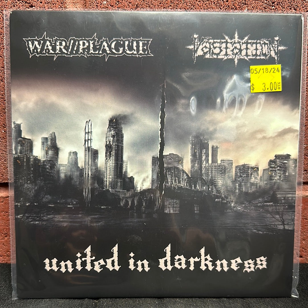 Used Vinyl:  War//Plague / Vastation ”United In Darkness” 7"