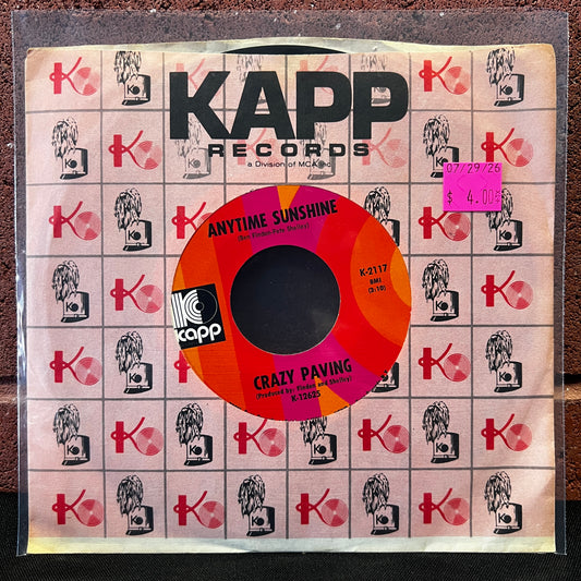 Used Vinyl: Crazy Paving "Anytime Sunshine / Sweet Brandy" 7"