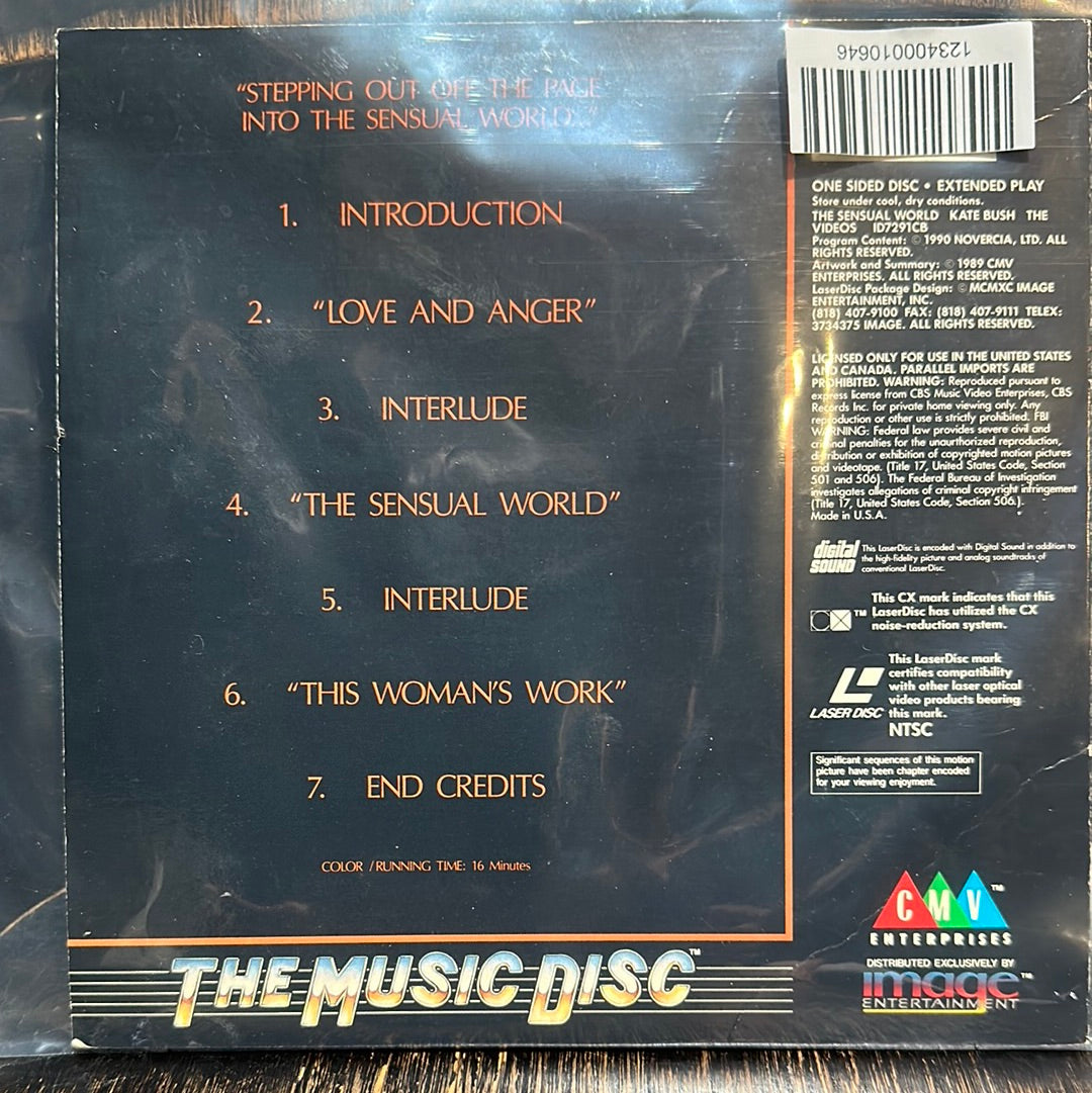 Used Vinyl:  Kate Bush ”The Sensual World (The Videos)” 8" Laserdisc