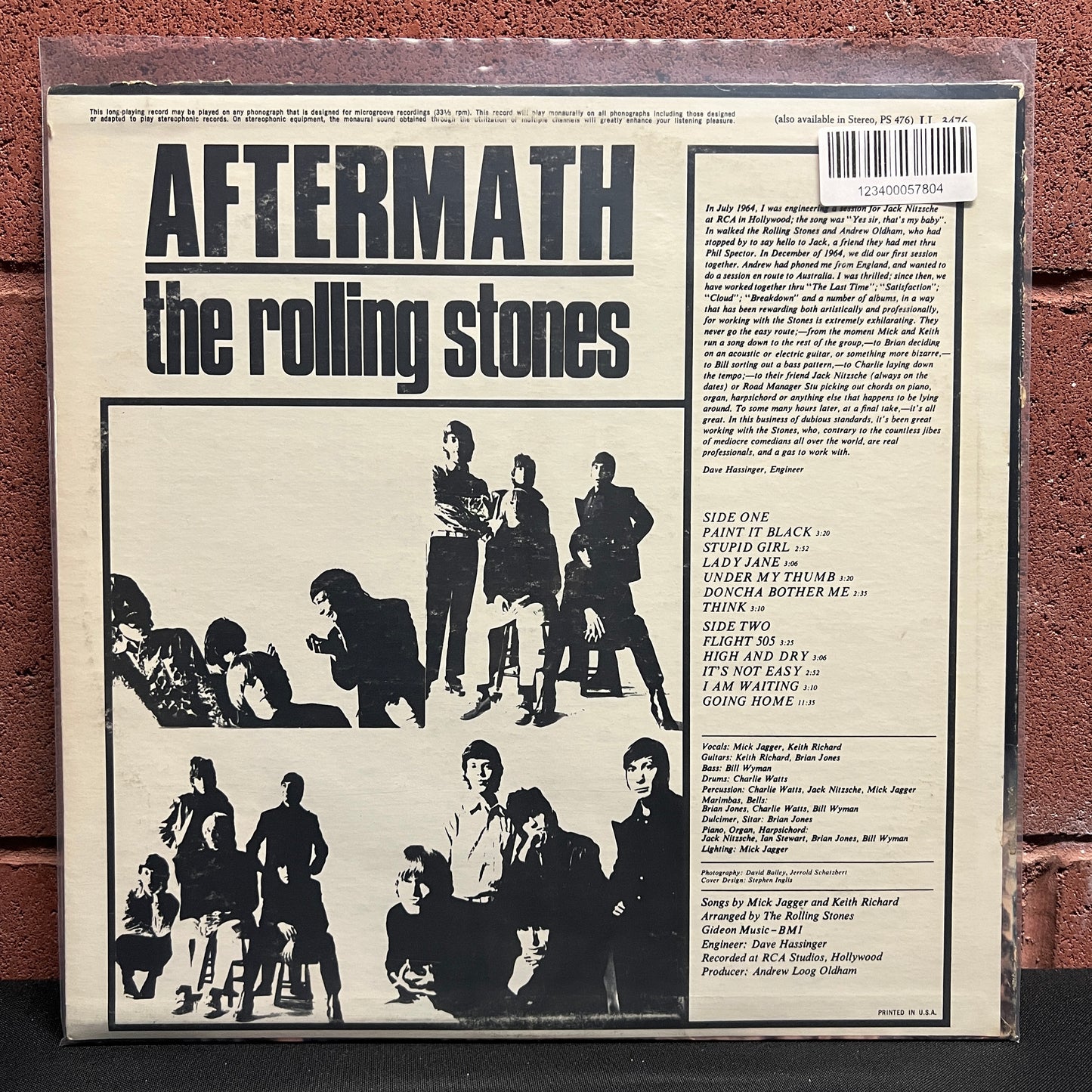 Used Vinyl: Rolling Stones "Aftermath" LP (Mono pressing)