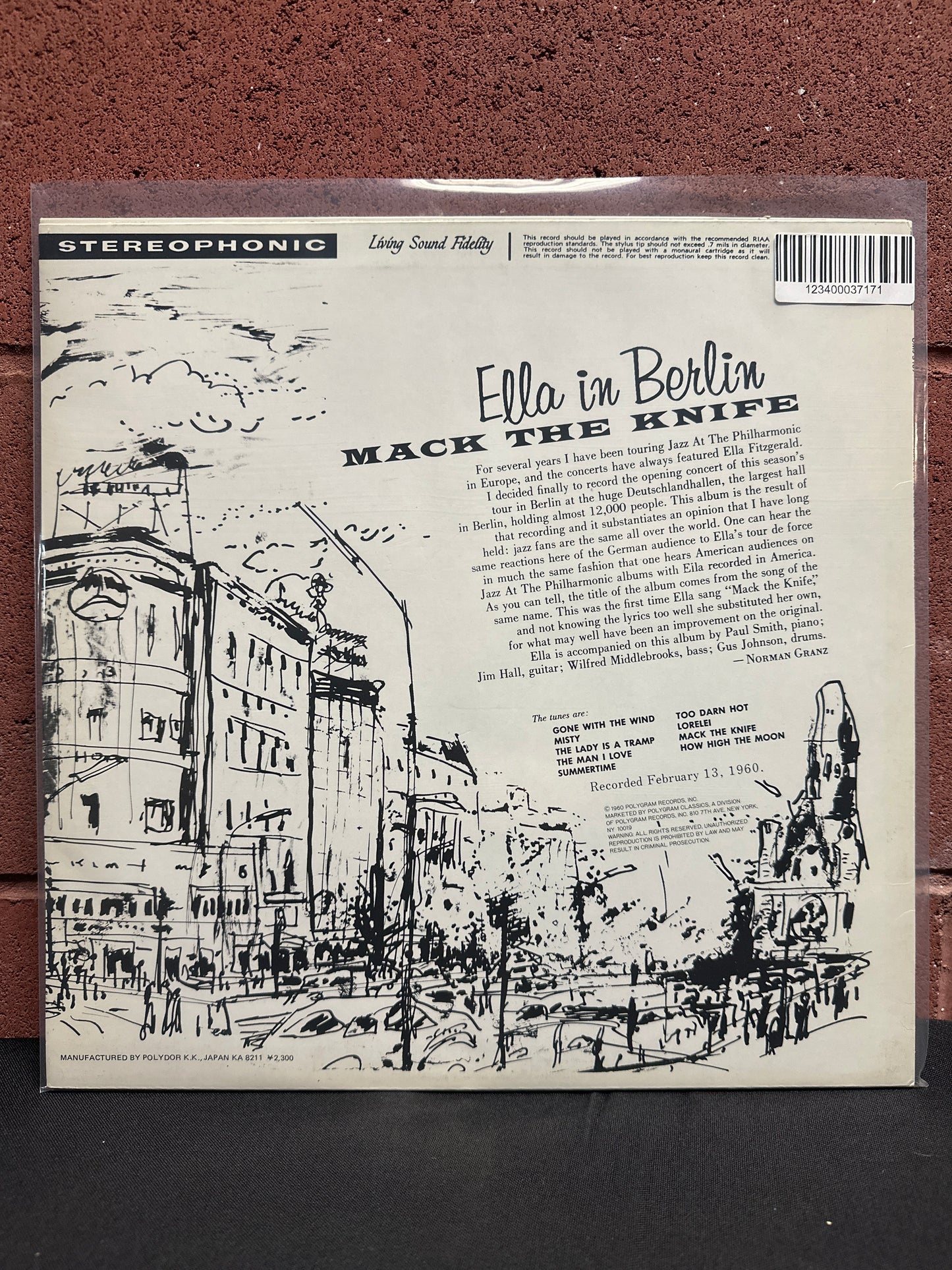 Used Vinyl:  Ella Fitzgerald ”Mack The Knife - Ella In Berlin” LP