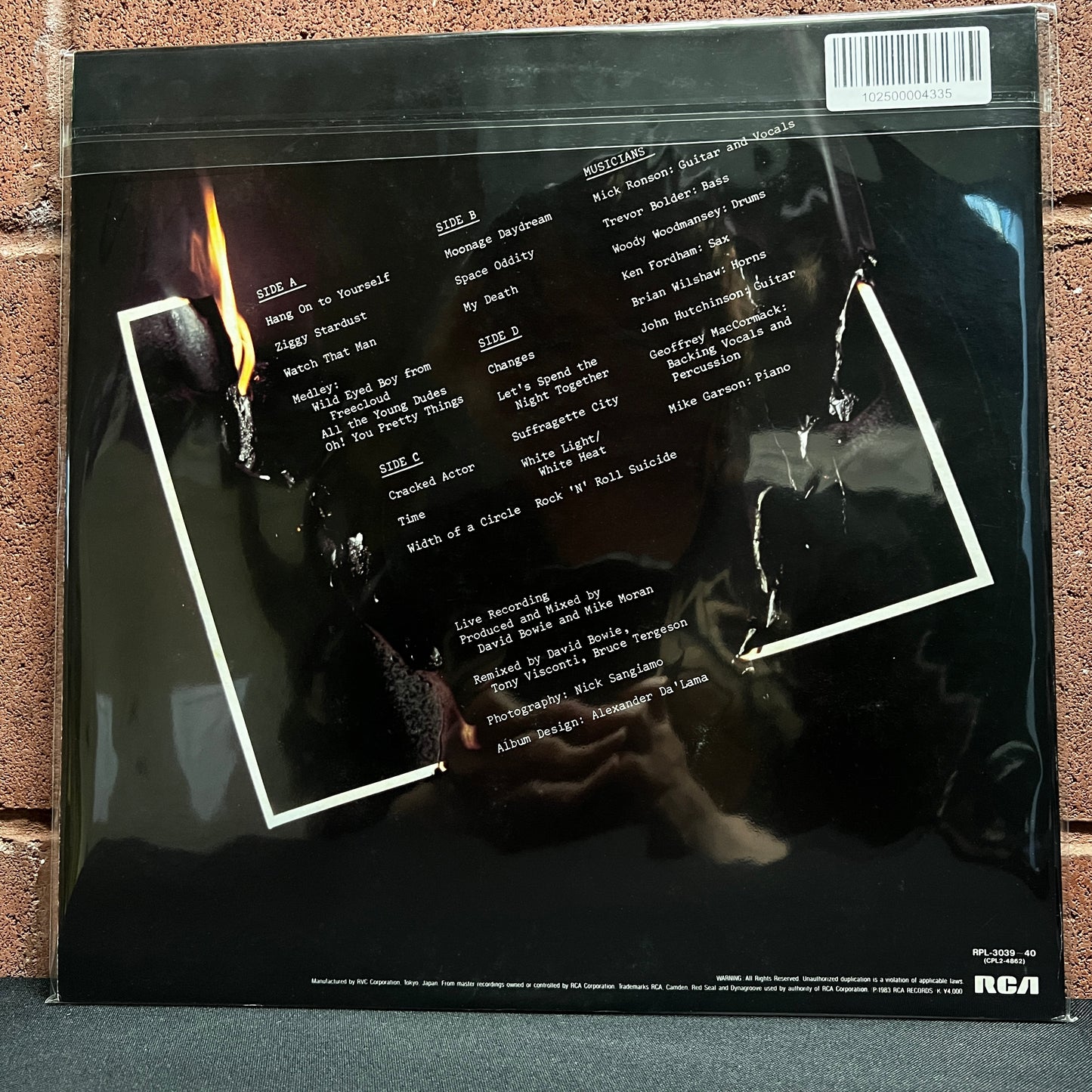 Used Vinyl: David Bowie "Ziggy Stardust - The Motion Picture" 2xLP (1983 Japanese Issue)