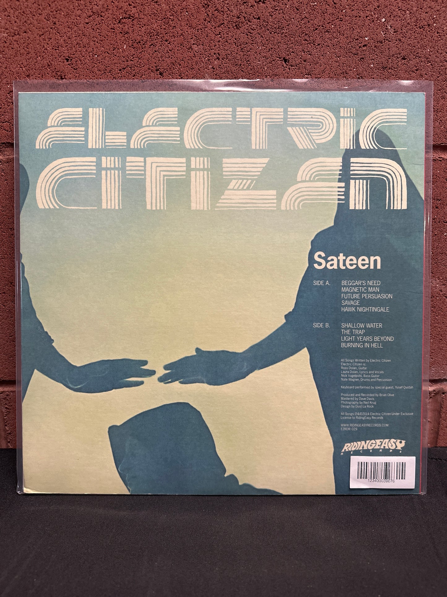 Used Vinyl: Electric Citizen "Sateen" LP (Clear w/Black Smoke Vinyl)