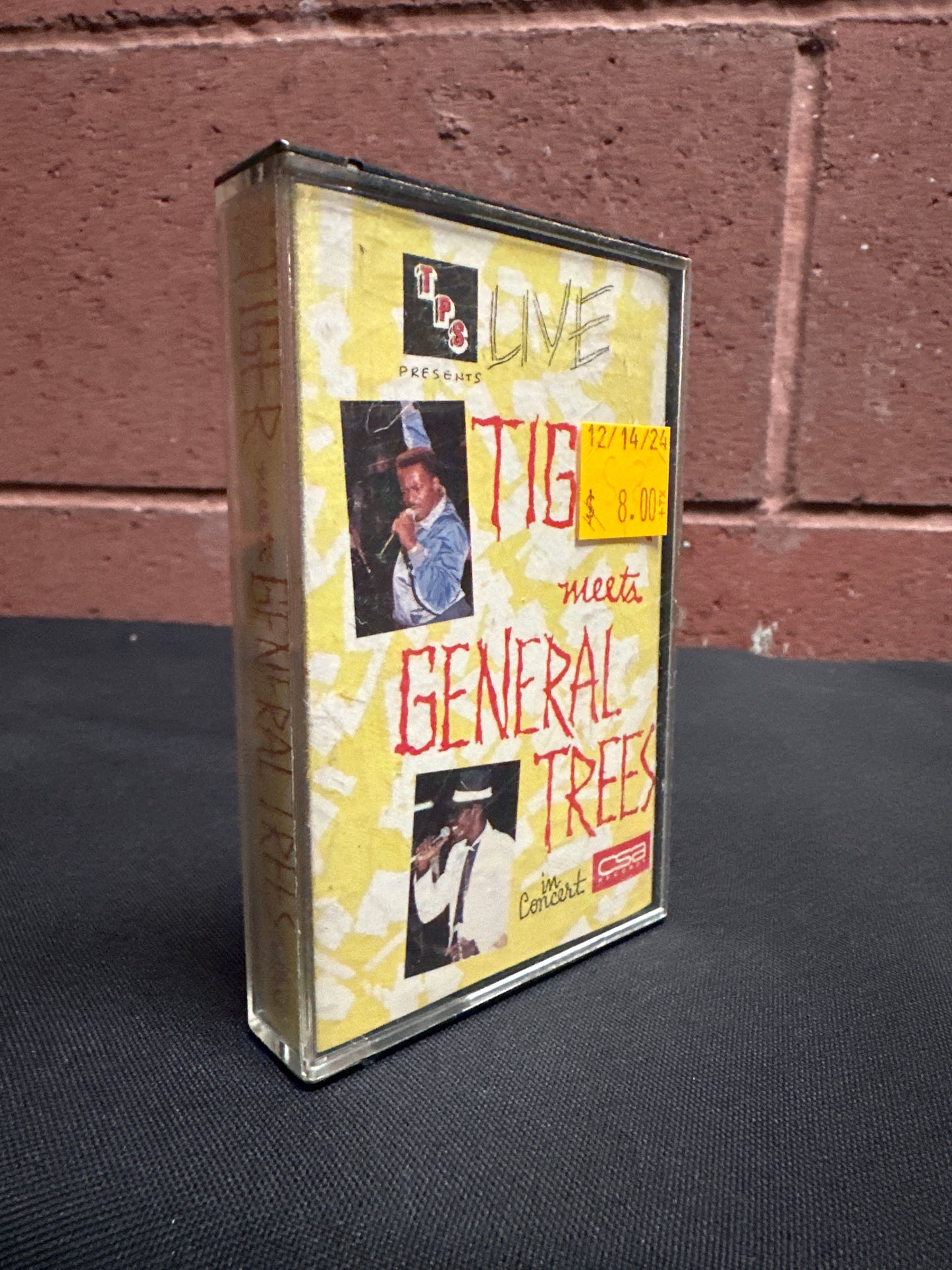 Used Cassette: Tiger Meets General Trees "Live" Tape