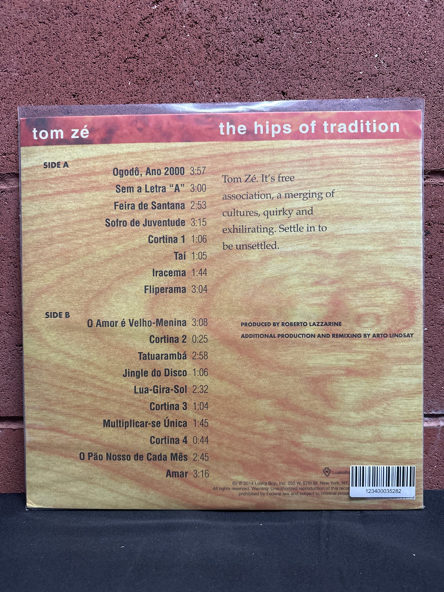 Used Vinyl:  Tom Ze ”The Hips Of Tradition - Brazil 5: The Return Of Tom Zé” LP