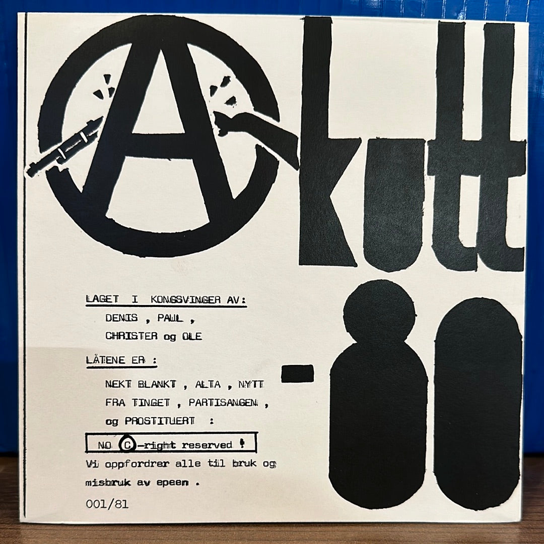 Used Vinyl:  Akutt-80 ”Akutt-80” 7"