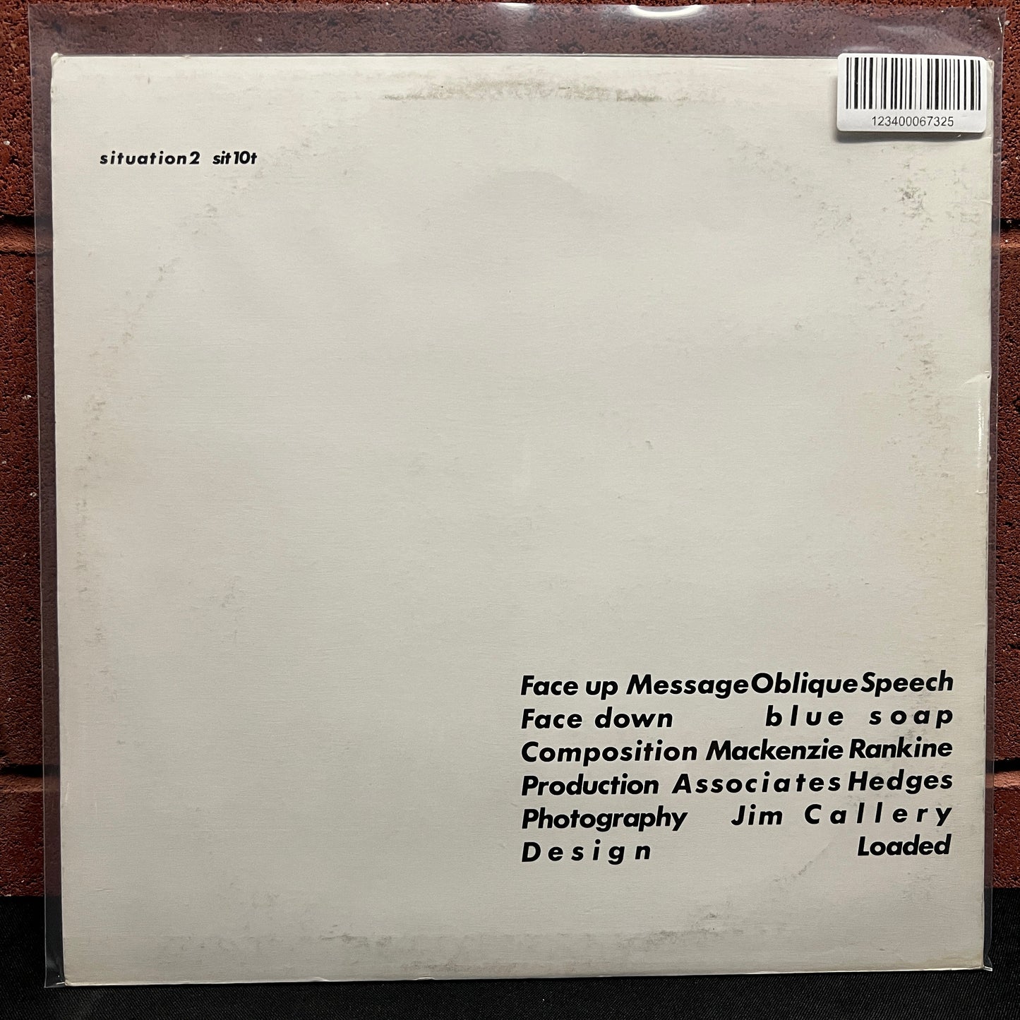 Used Vinyl: Associates "Message Oblique Speech" 12" (1981 UK Press)