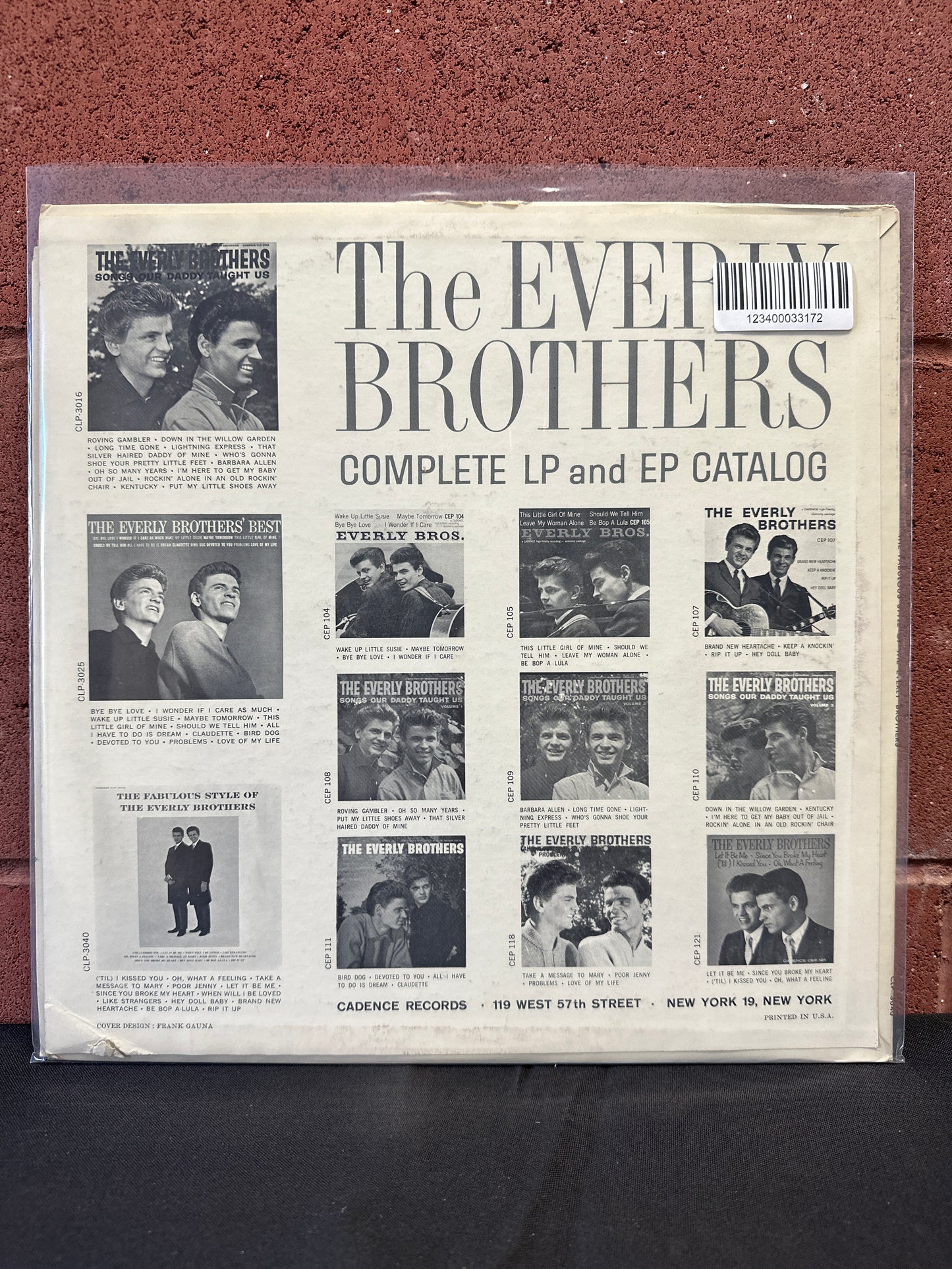 Used Vinyl:  Everly Brothers ”The Fabulous Style Of The Everly Brothers” LP