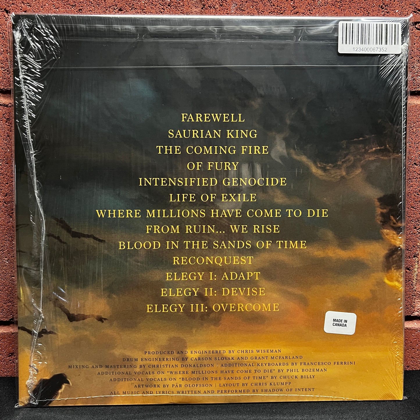 Used Vinyl: Shadow Of Intent "Elegy" 2xLP (2022 Press -  Black / Silver / Aqua Splatter Vinyl)