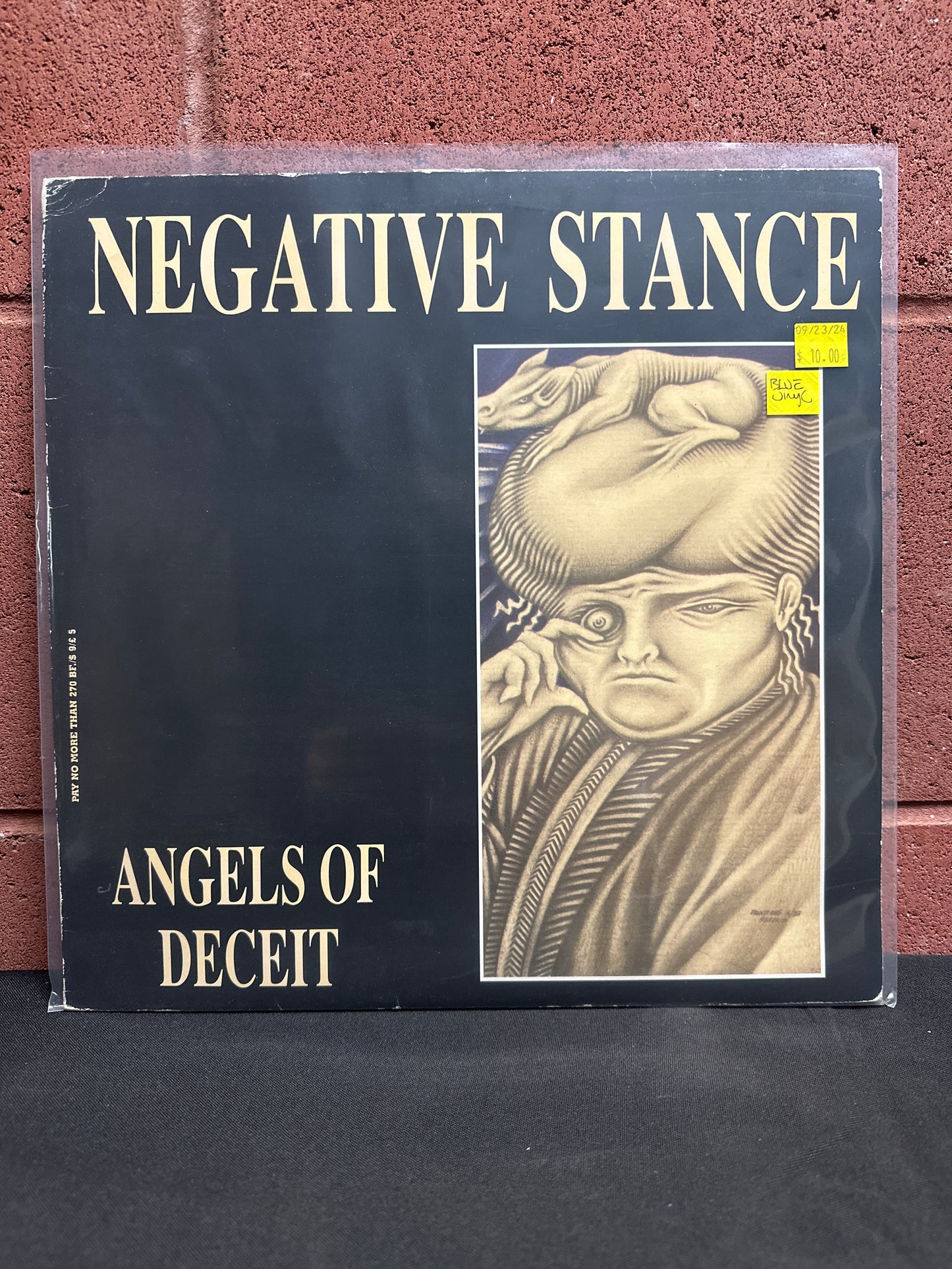 Used Vinyl:  Negative Stance ”Angels Of Deceit” LP (Blue Vinyl)