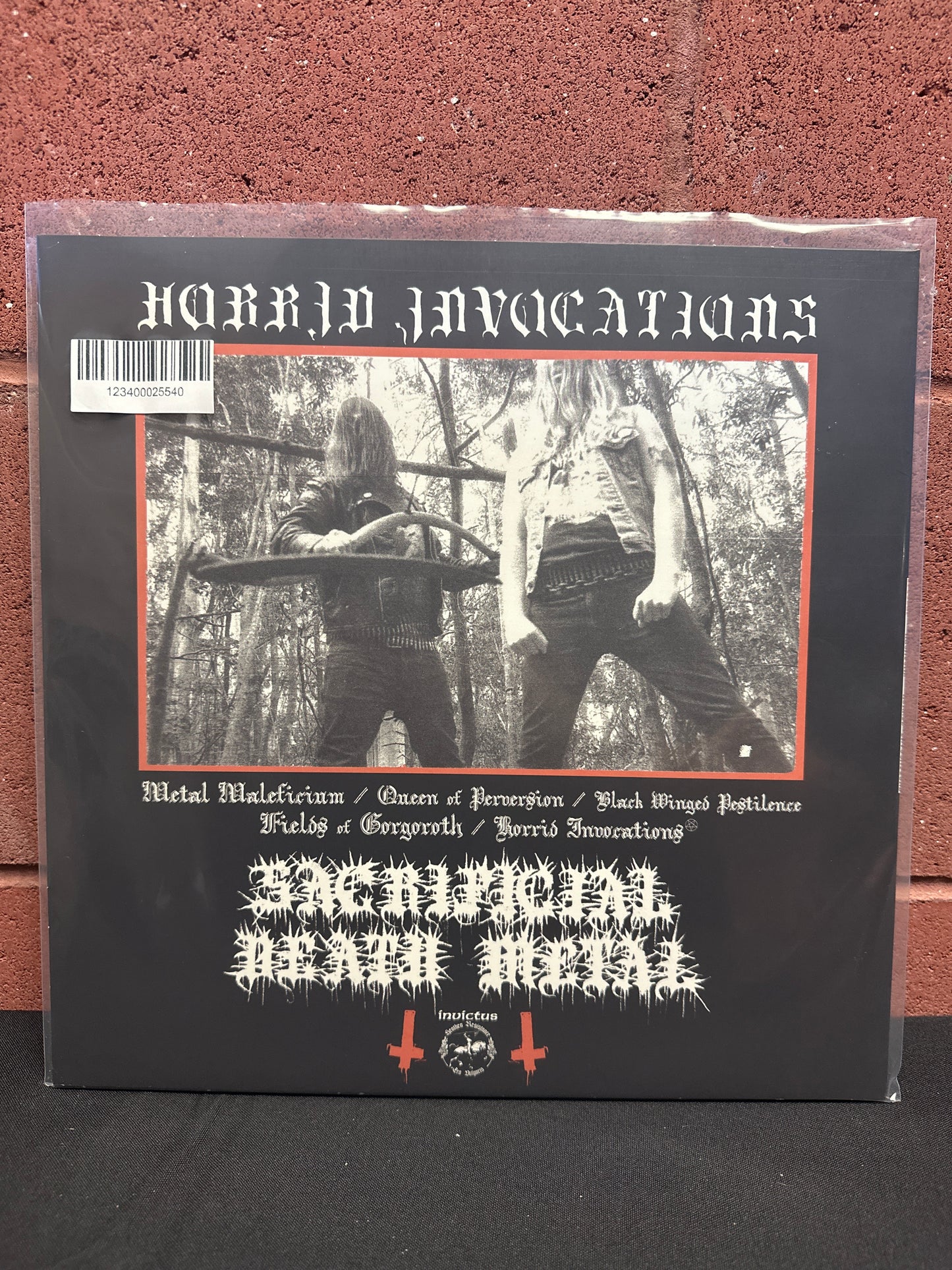 Used Vinyl:  Hecatomb ”Horrid Invocations” 12" (Red vinyl)