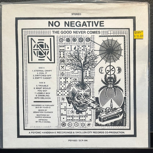 USED VINYL: No Negative “The Good Never Comes” LP