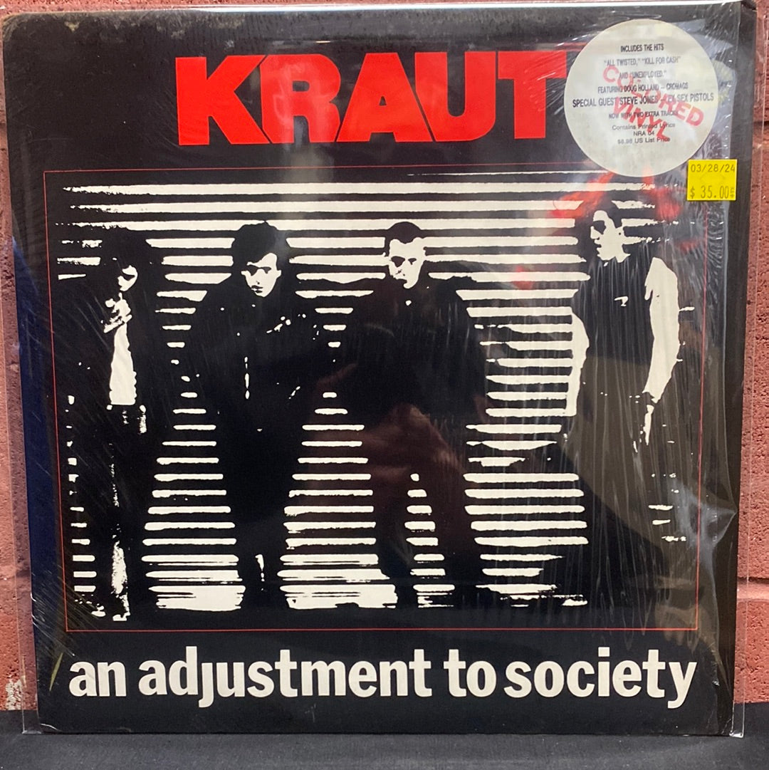 Used Vinyl:  Kraut "An Adjustment To Society" LP (Red vinyl)