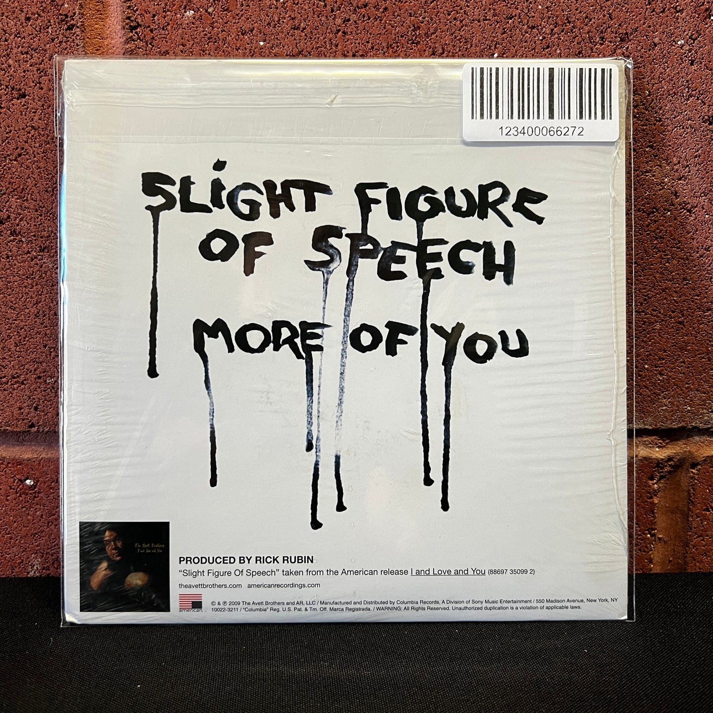 Used Vinyl: The Avett Brothers "Slight Figure Of Speech" 7" (2009 Press)