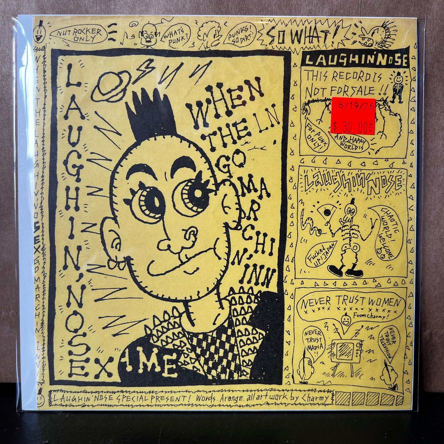 Used Vinyl: Laughin' Nose "When The LN Go Marchin' Inn" Flexi 7" (1985 Japanese Issue)