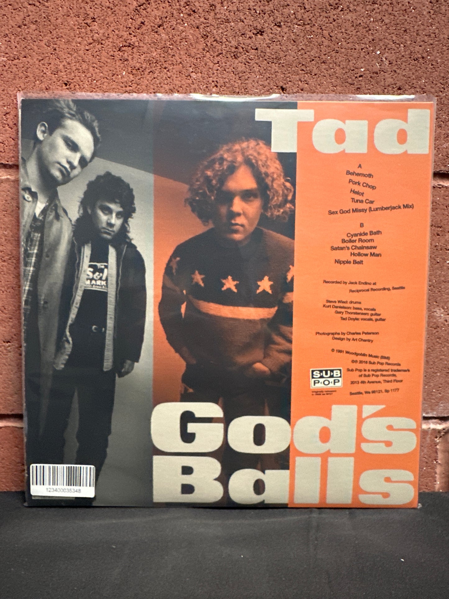 Used Vinyl:  Tad ”God's Balls” LP (Orange and Clear  Swirl vinyl)