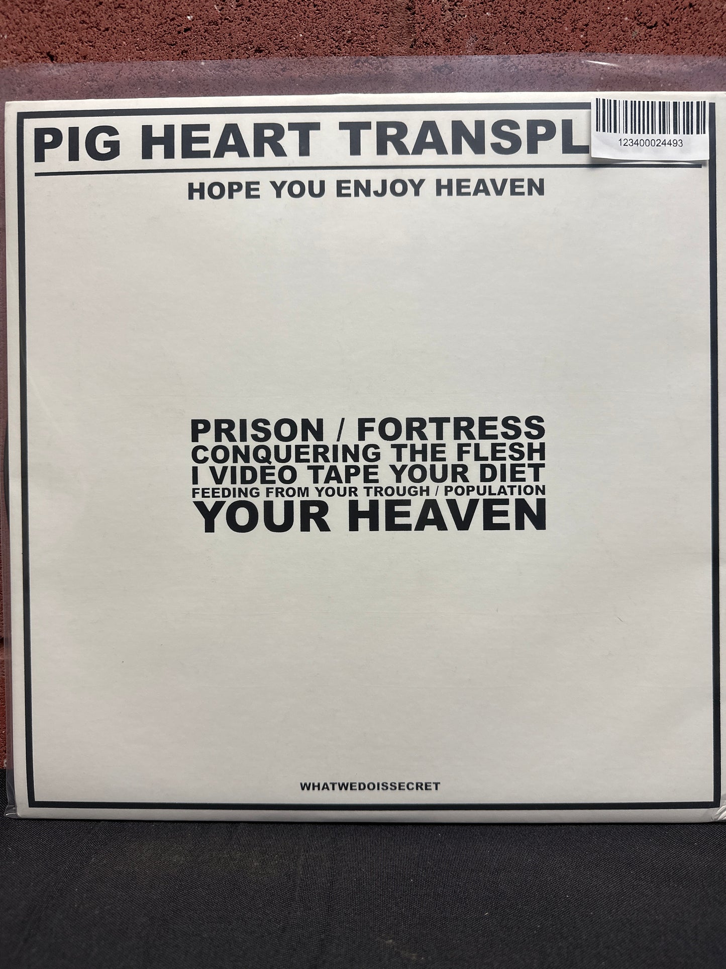 Used Vinyl:  Pig Heart Transplant ”Hope You Enjoy Heaven” LP + 7"