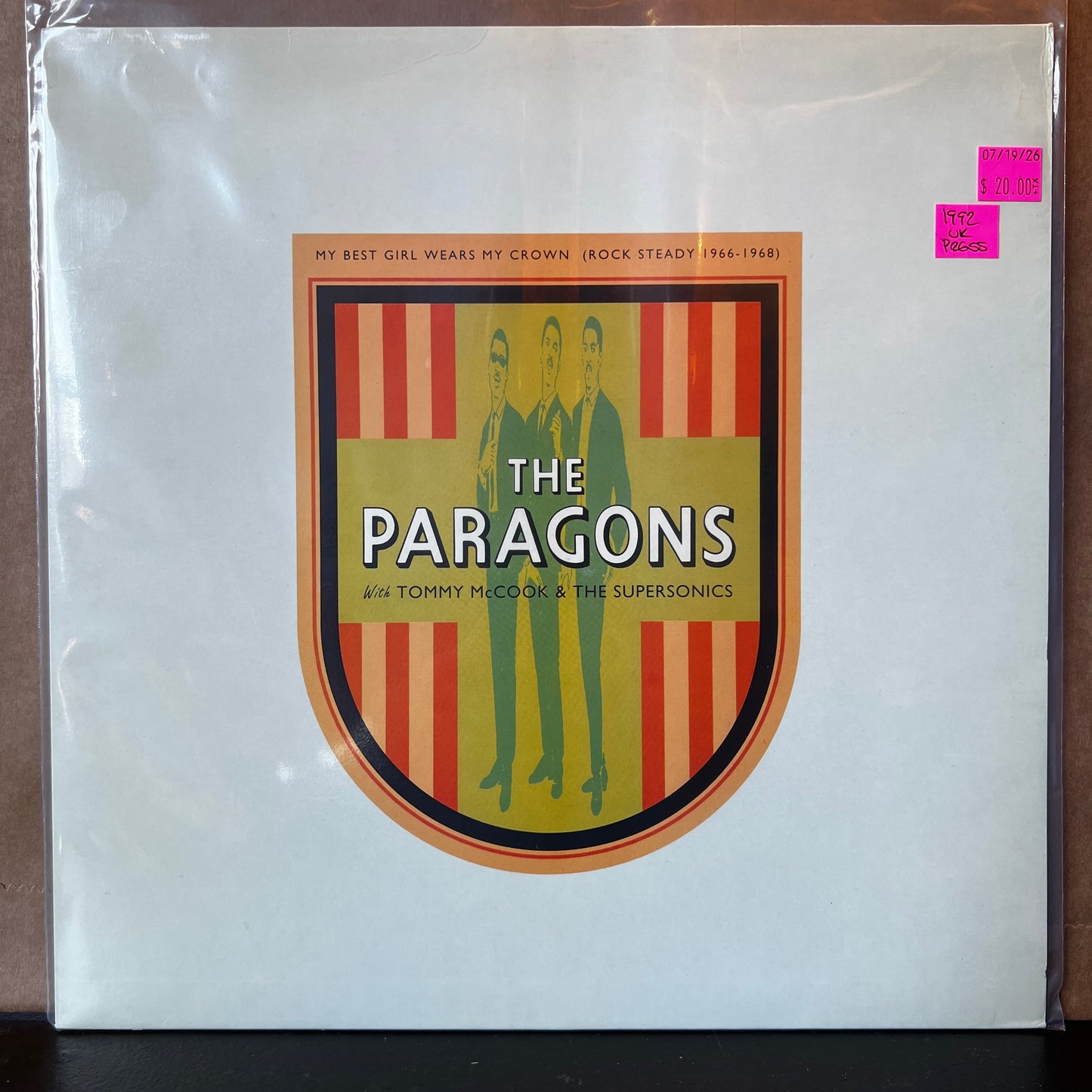 Used Vinyl: The Paragons w/Tommy McCook & The Supersonics ‎"My Best Girl Wears My Crown (Rock Steady 1966-1968)" LP (1992 UK Press)