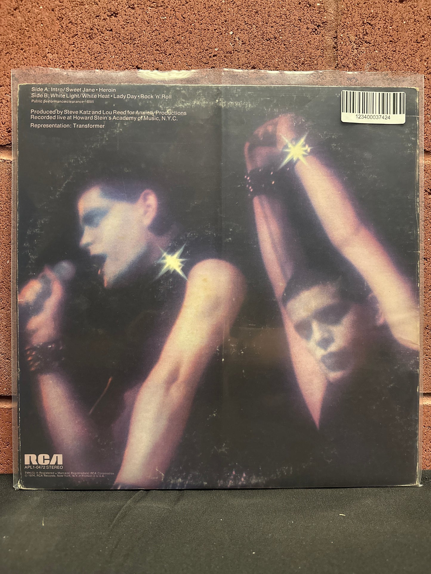 Used Vinyl:  Lou Reed ”Rock N Roll Animal” LP