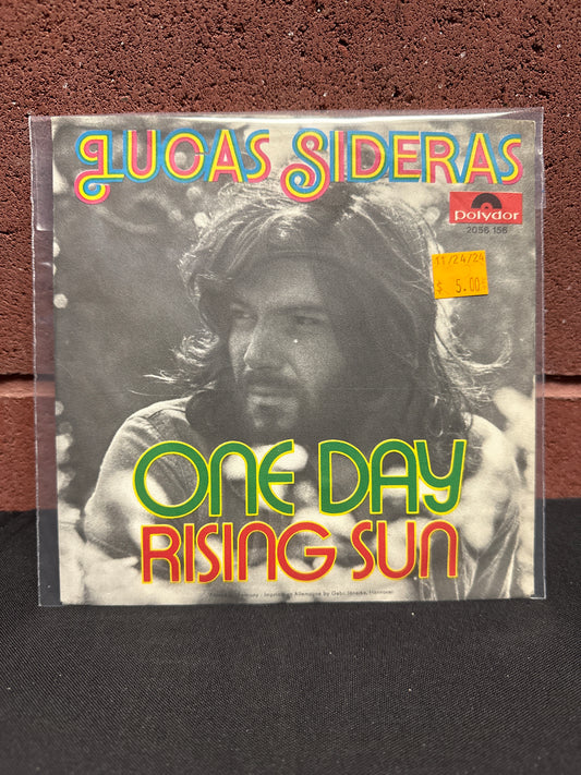 Used Vinyl: Lucas Sideras "One Day / Rising Sun" 7"