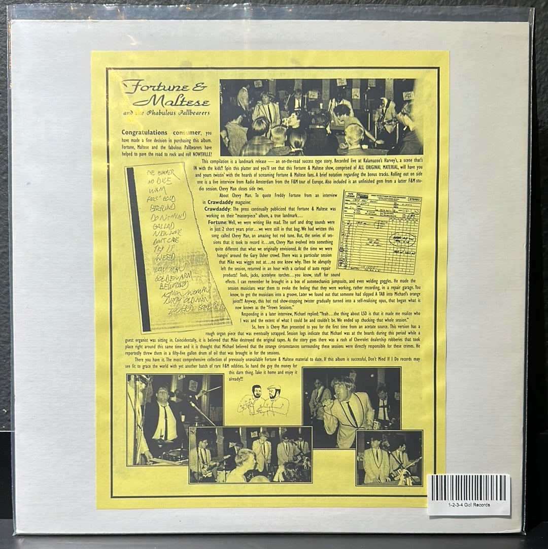 USED VINYL: Fortune & Maltese And The Phabulous Pallbearers “Live At Harvey's” LP