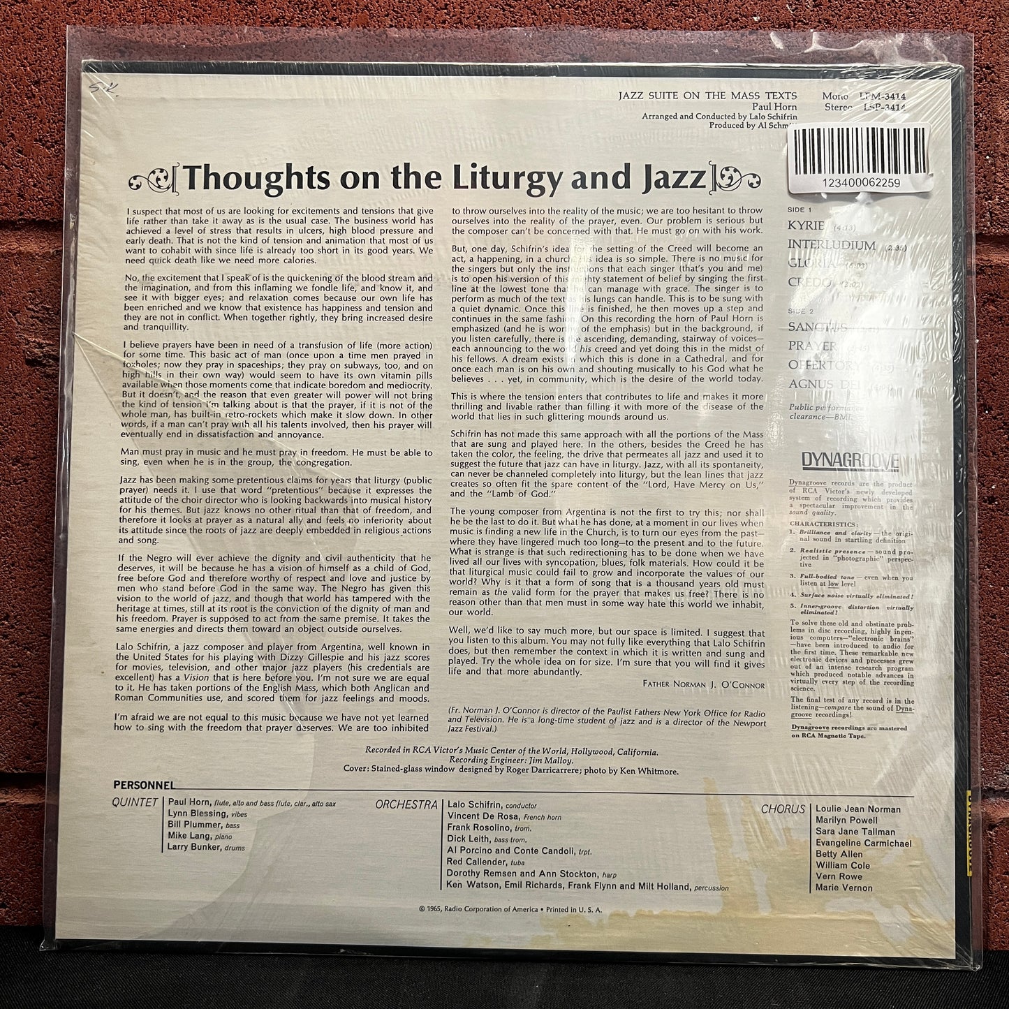 Used Vinyl: Paul Horn "Jazz Suite On The Mass Texts" LP (In Open Shrink)