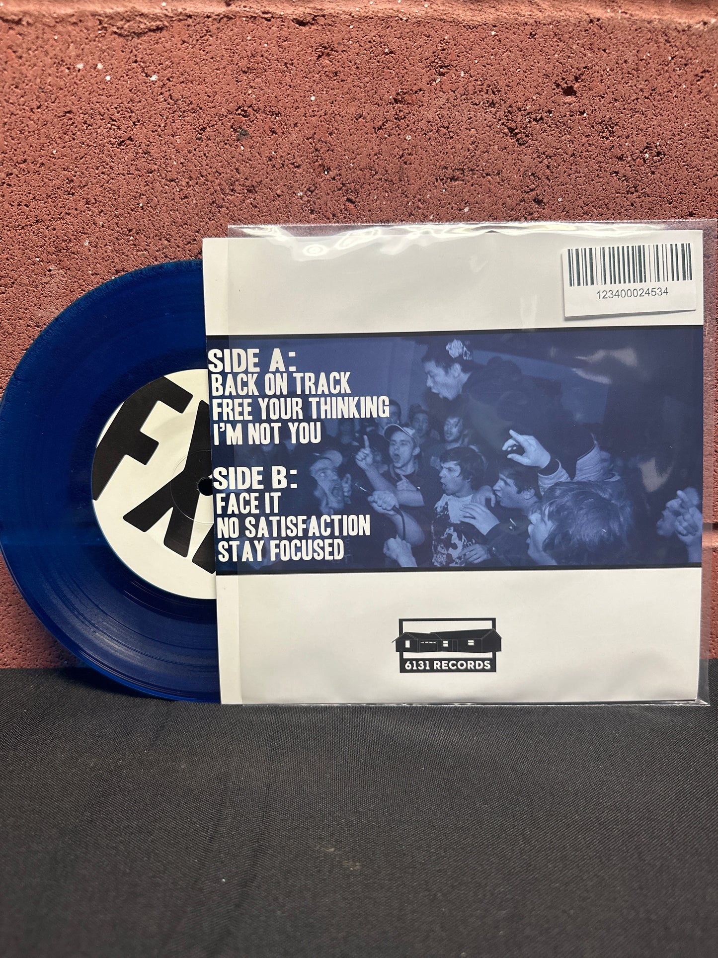 Used Vinyl:  FOCUSEDxMINDS ”Stay Focused” 7" (Blue vinyl)