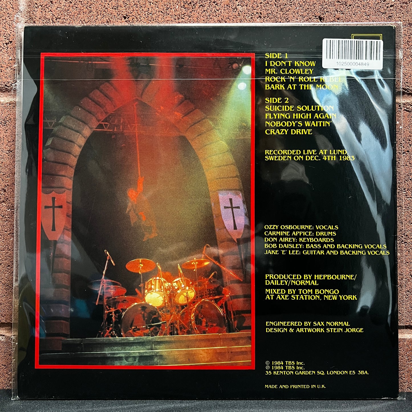 Used Vinyl: Ozzy Osbourne "Rock ‘N’ Roll Rebel (Sweden 12/4/1983)" LP (1984 UK Issue)