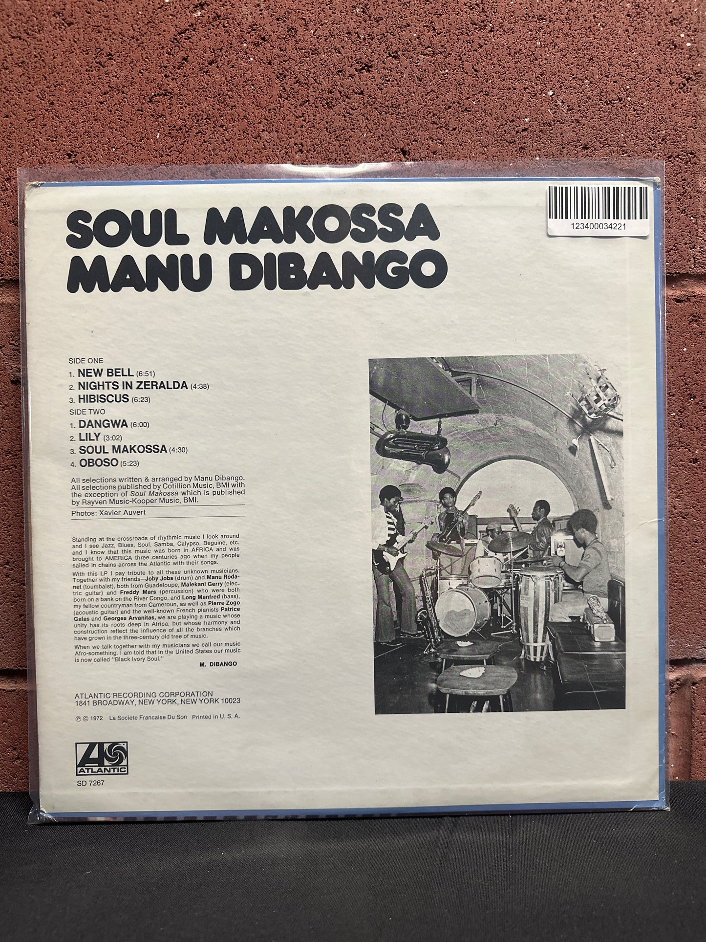 Used Vinyl:  Manu Dibango ”Soul Makossa” LP