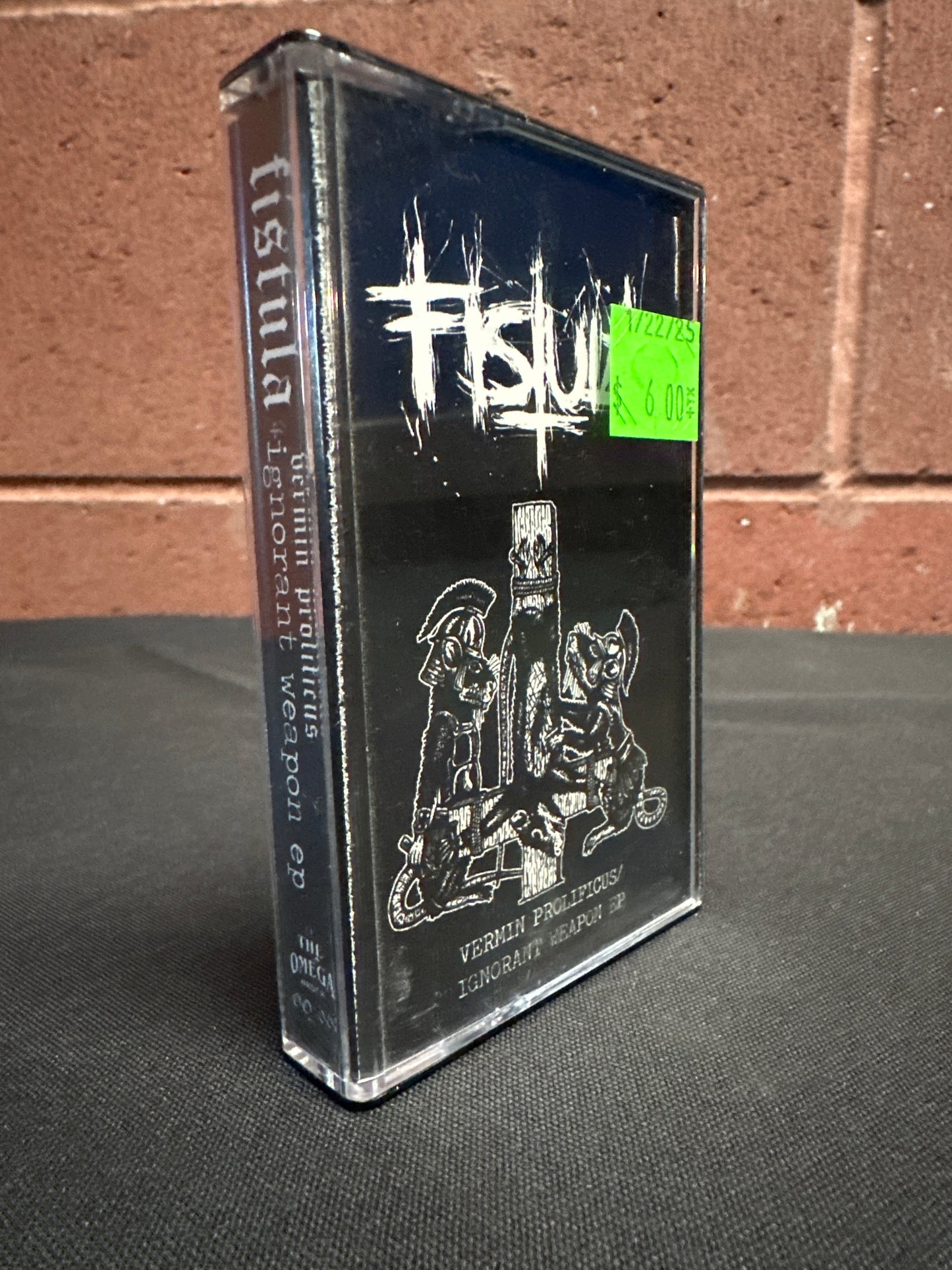 Used Cassette: Fistula "Verman Prolifics / Ignorant Weapon E.P." Tape