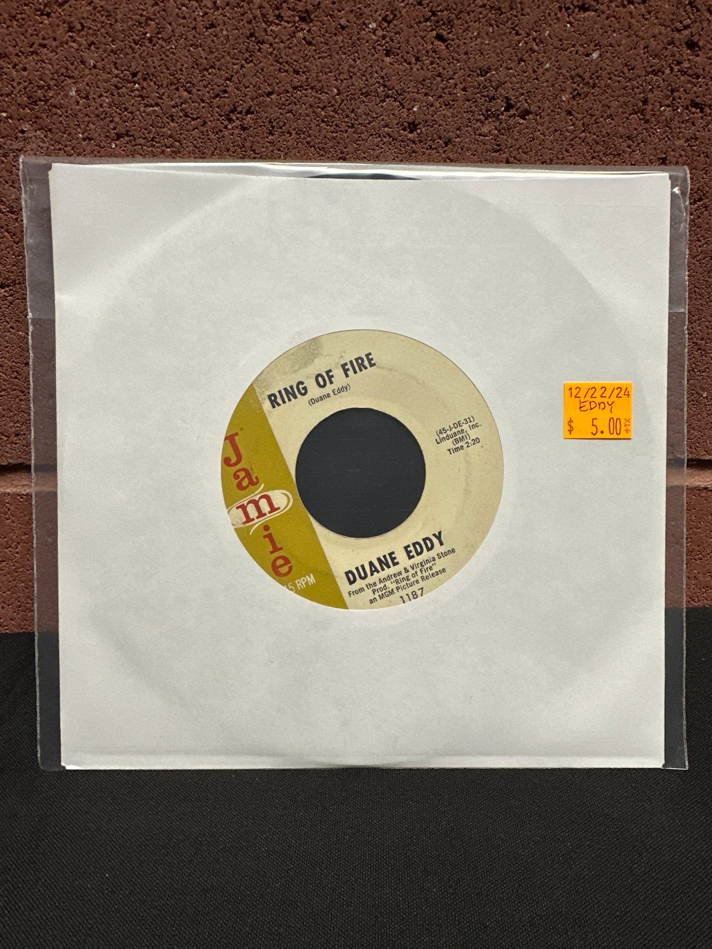 Used Vinyl:  Duane Eddy ”Ring Of Fire” 7"