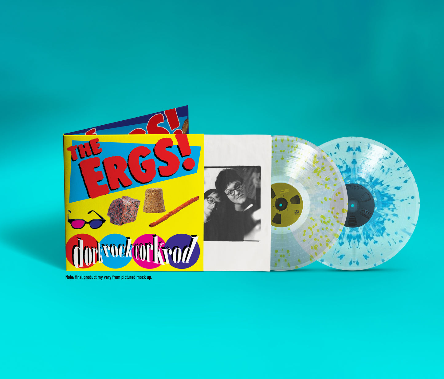 PRE-ORDER: The Ergs! "dorkrockcorkrod (Deluxe Edition)" 2xLP (Blue & Yellow)