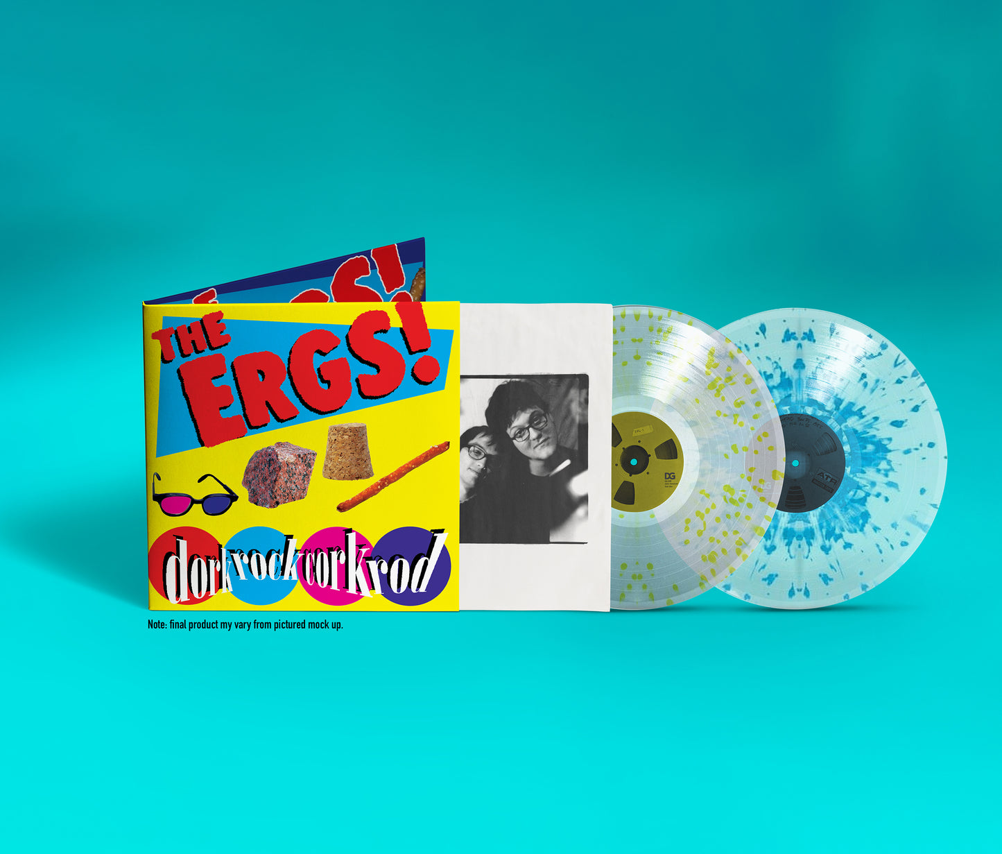 The Ergs! "dorkrockcorkrod (Deluxe Edition)" 2xLP (Blue & Yellow)