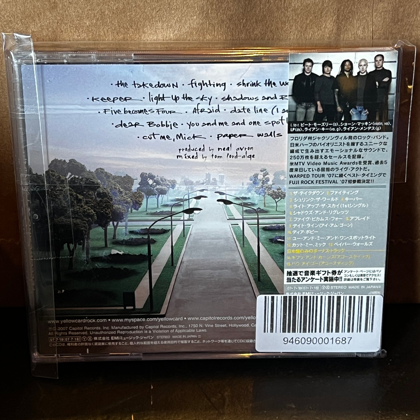 Used CD: Yellowcard "Paper Walls" CD (2007 Japanese Press w/ Bonus Track)