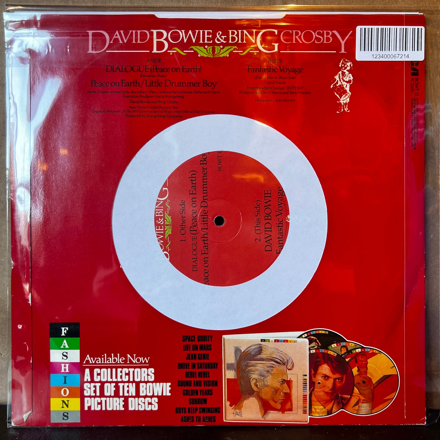 Used Vinyl: David Bowie & Bing Crosby ‎"Peace On Earth / Little Drummer Boy" 12" (1982 UK Press)