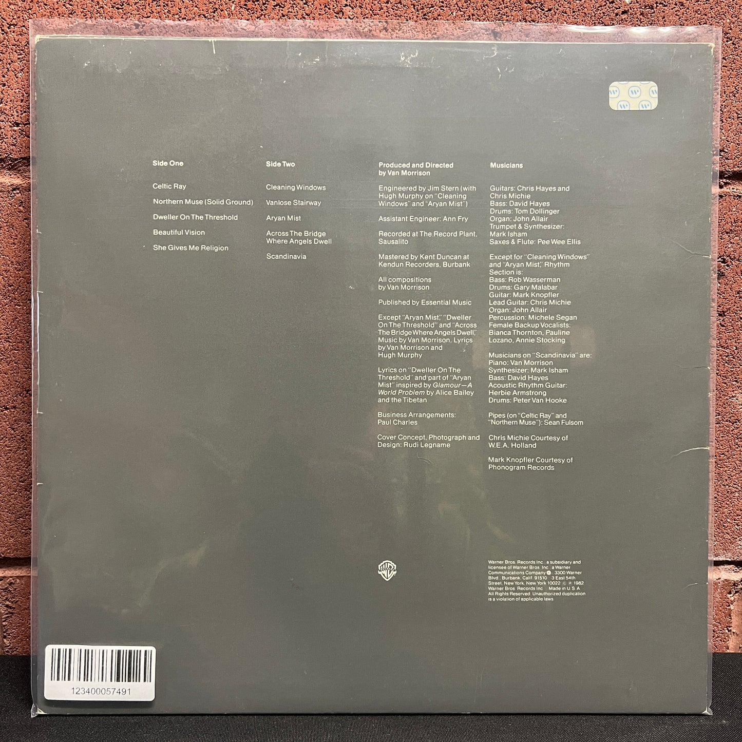 Used Vinyl: Van Morrison "Beautiful Vision" LP (1982 Press)