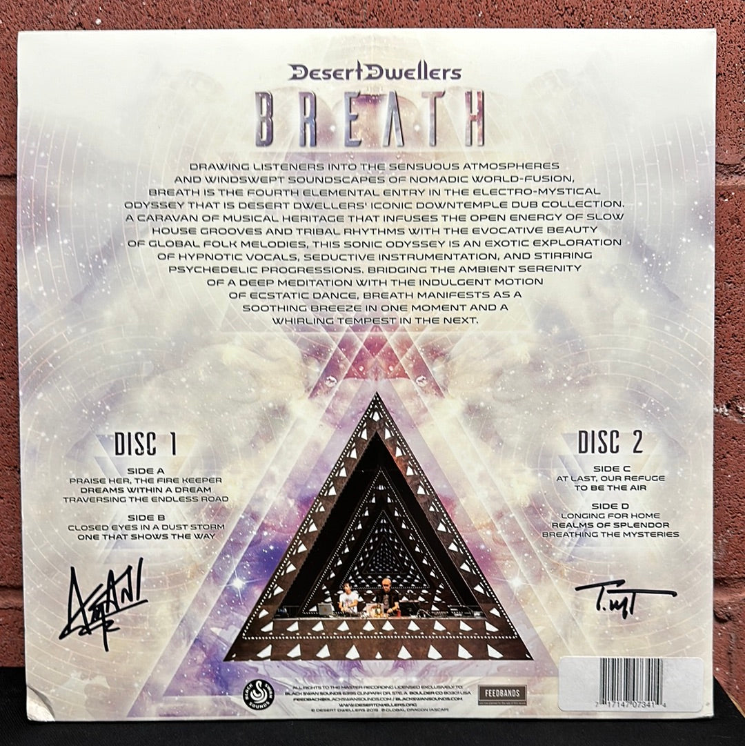 Used Vinyl:  Desert Dwellers ”Breath” 2xLP (Blue/white vinyl)