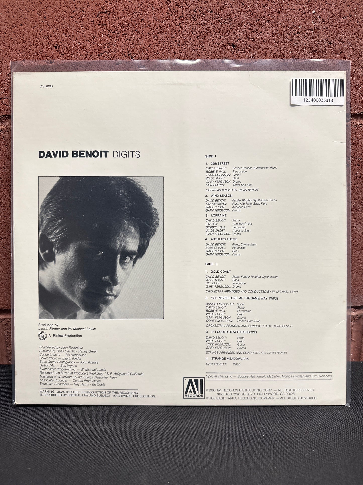 Used Vinyl:  David Benoit ”Digits” LP