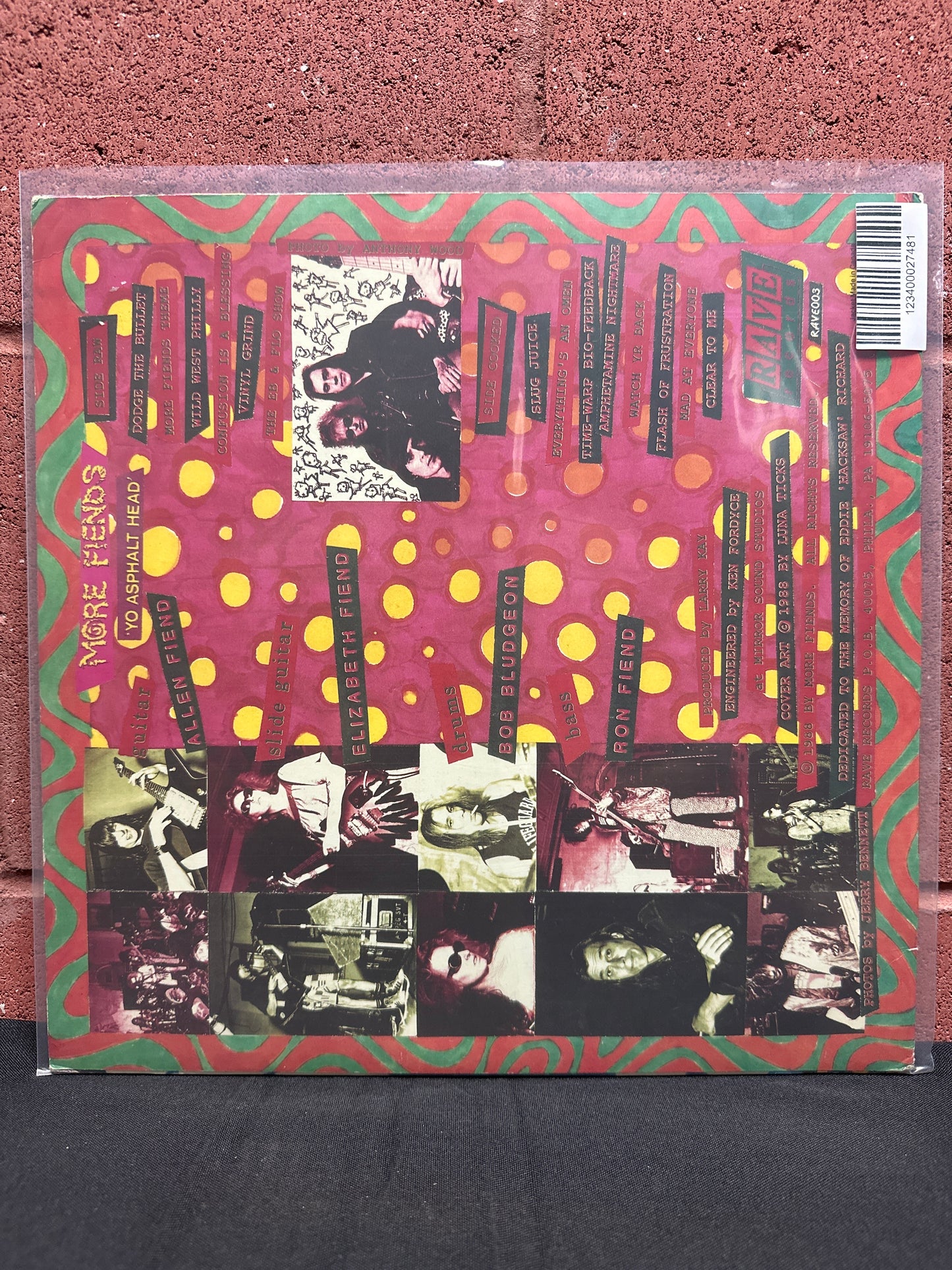 Used Vinyl:  More Fiends ”Yo Asphalt Head” LP