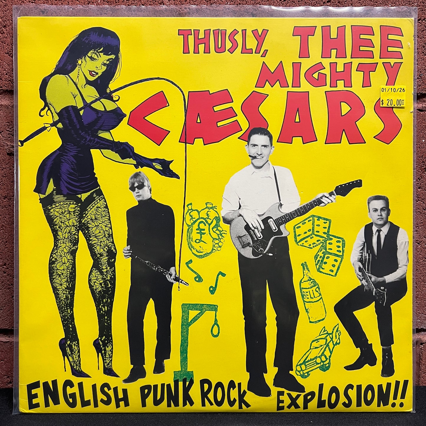 Used Vinyl: Thee Mighty Caesars "Thusly...English Punk Rock Explosion!!" LP (1988 Press)
