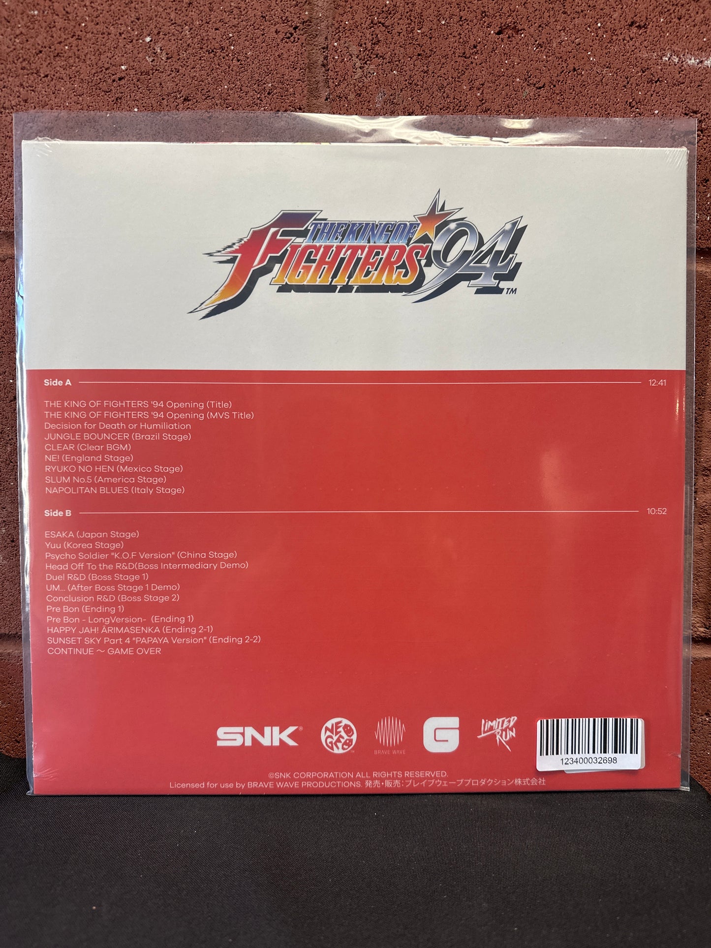 Used Vinyl:  NEO Sound Orchestra ”The King Of Fighters '94 The Definitive Soundtrack” LP (Orange Vinyl)