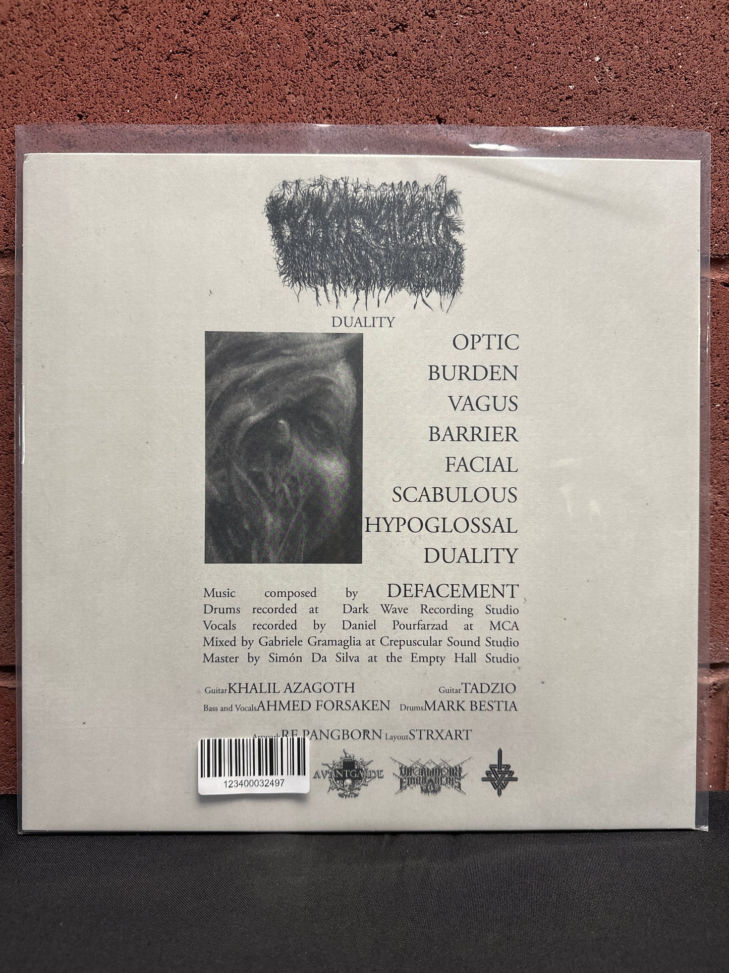 Used Vinyl:  Defacement ”Duality” LP (Clear & Black Splatter Vinyl)