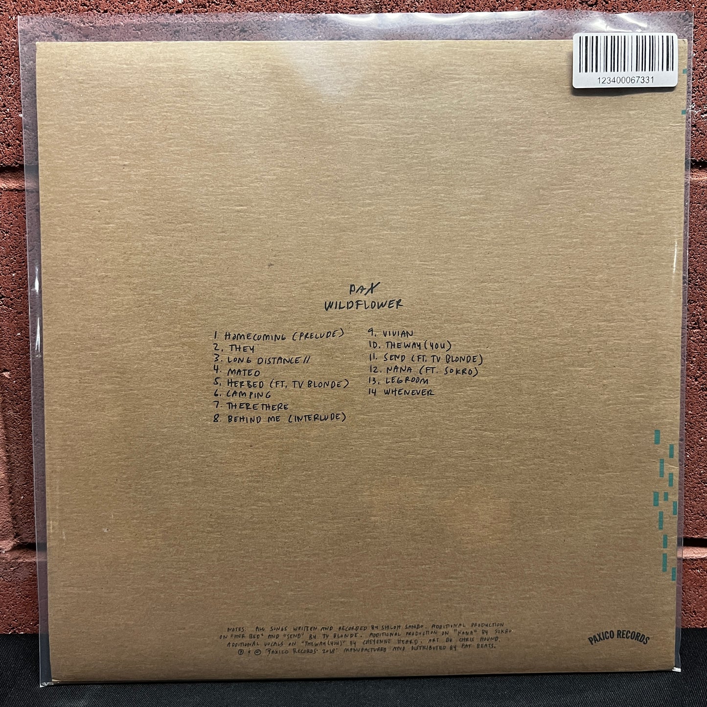 Used Vinyl: Pax "Wildflower" LP (2018 Press)
