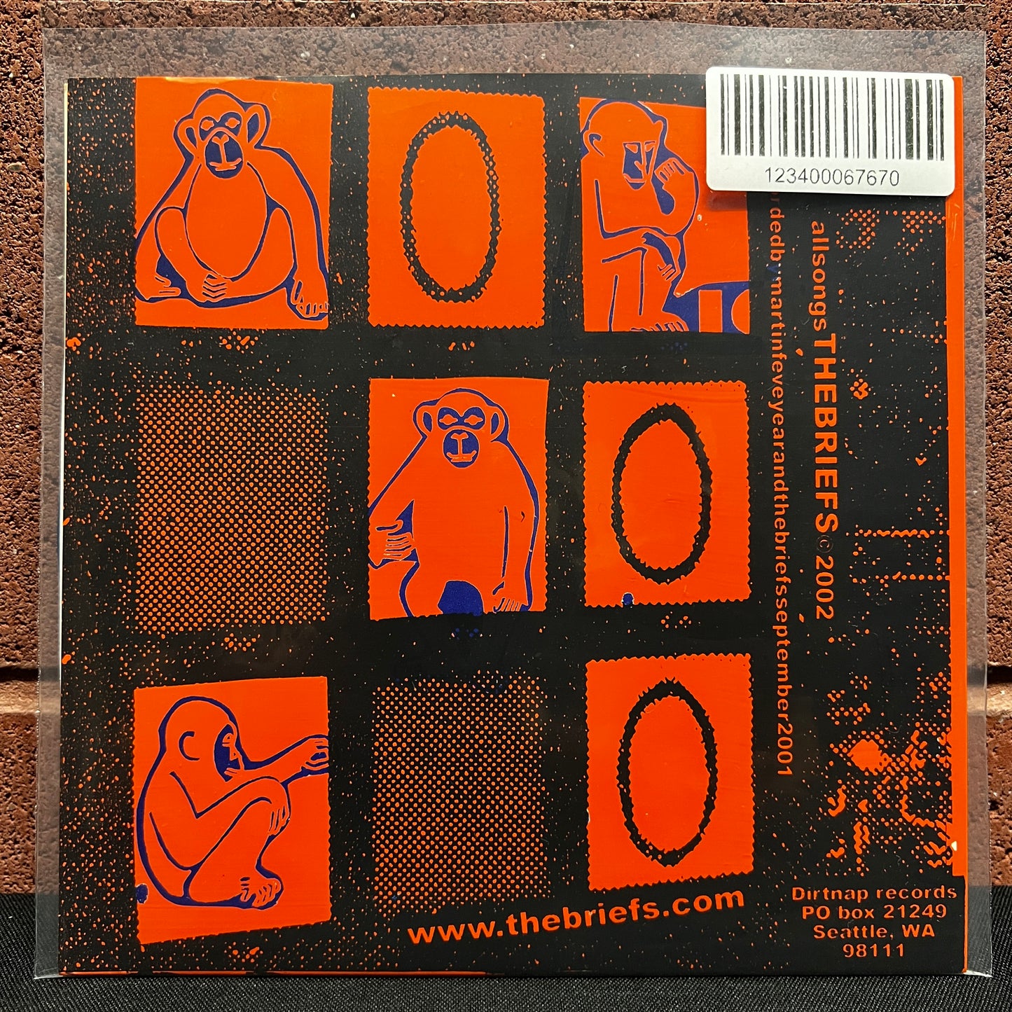 Used Vinyl: The Briefs ‎"Love And Ulcers" 7" (Blue Vinyl)